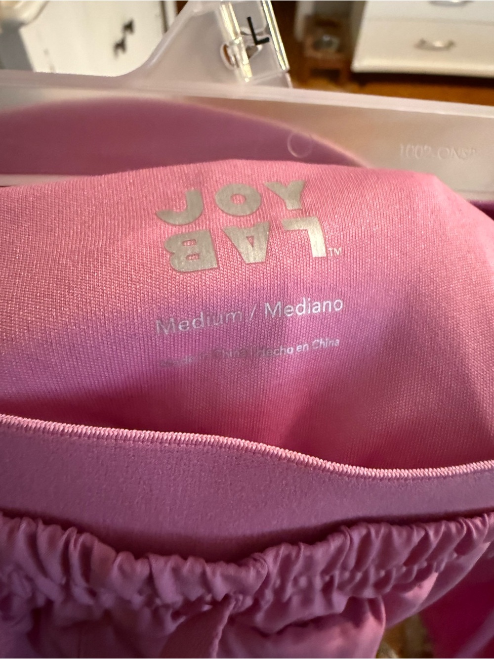 JoyLab Pink Athletic Shorts with Pleated Side Panels - Picture 2 of 2